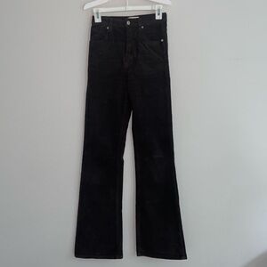 Dusters Bootcut Dark Brown High-Rise Corduroy Pants